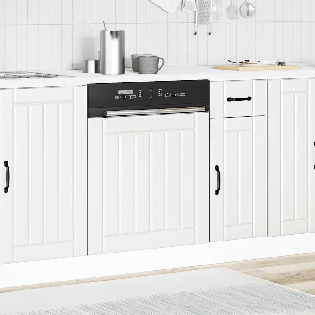Engineered Wood Dishwasher Front Panel, White
