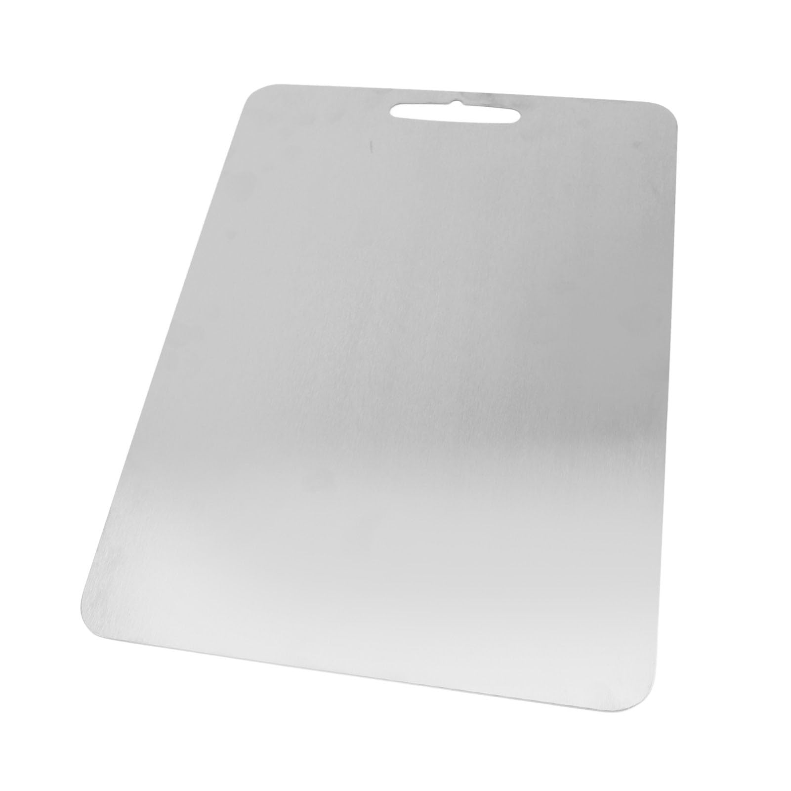 Kadimendium Ti Tabla de Cortar de Metal, Tabla de Cortar de Cocina Inodora para Verduras, Frutas, Masa de Pan, Fácil de Mantener para Cocineros Caseros (46 * 30cm)