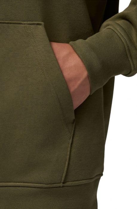 Mens Olive/Black Fleece Baseline Hoodie Essentials - Image 3