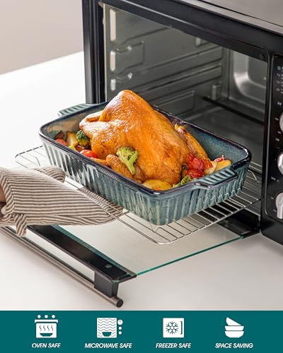 vancasso Ceramic Casserole Dishes Set for Oven Durable Reactive Glaze - Image 5
