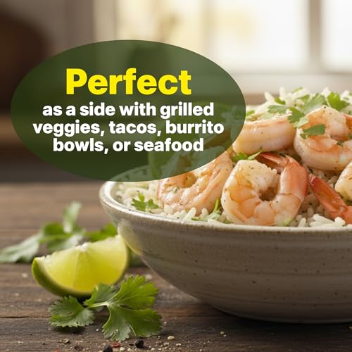 Image of Reganic Organic Microwave Rice Ready to Eat - Cilantro Lime Rice | Fully Cooked Heat & Eat Rice in 1.5 Minutes | Non-GMO, Gluten-Free | 100% Recyclable BPA-Free Pouch | 8.8 oz (Pack of 12)