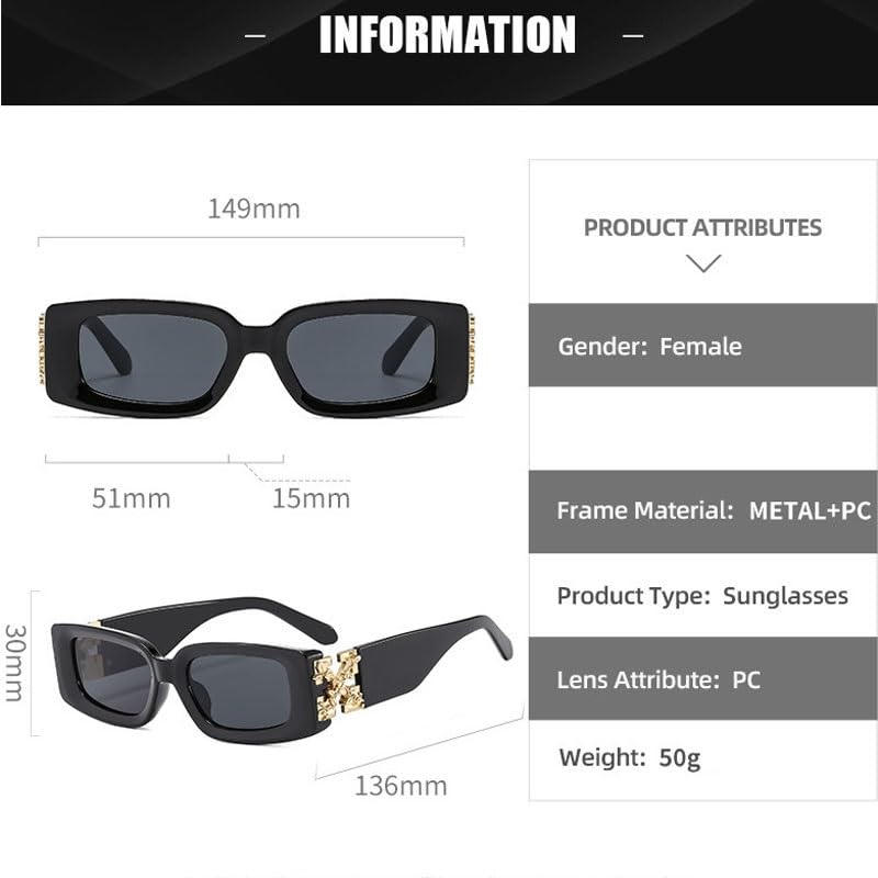 Back-to-school Sunglasses For Women/Men Small Rectangular Frames Sun Glasses UV Protection And Fashion Accessories2