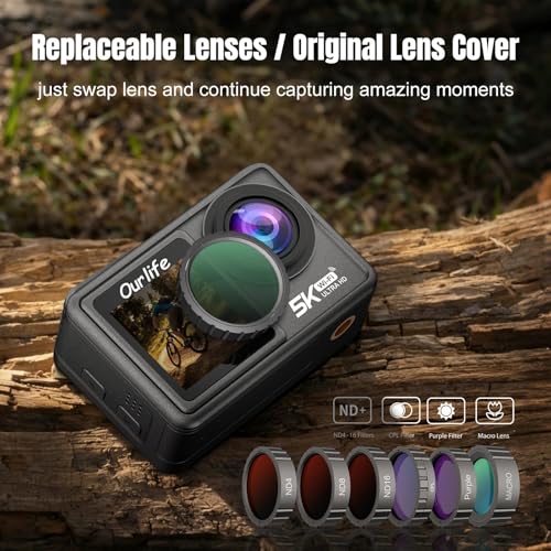 Ourlife 6 Pack Lens Filter Set Compatible with Action Camera - image 5