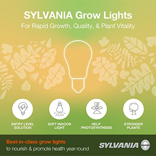 image for LEDVANCE Sylvania Incandescent Spot-GRO 60W Grow Light Bulb, A19, Dimm