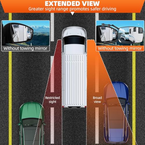 Espejos de remolque para Mitsubishi ASX caravanas roulotte espejo plano 7