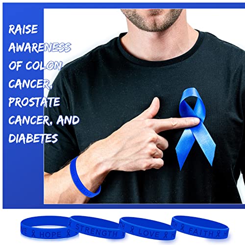 Pulseras de cinta azul para concienciación sobre el abuso infantil y eventos de silicona Bucherry 3