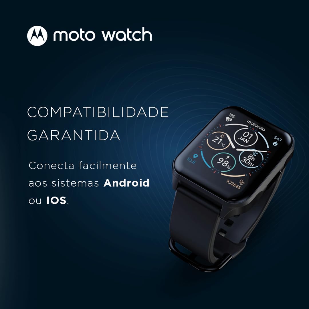 Motorola, Smartwatch Moto Watch 70, Preto 3 517b7YrnL5L. AC SL1080