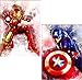 Produktbild SHANFAA 2 Paket DIY 5d Diamant malerei Kits für Erwachsene Bohren, gemälde Bilder kunsthandwerk für zu Hause Wand-dekor, 5d malerei diamanten kit Iron Man und Captain America (30 * 40 cm)