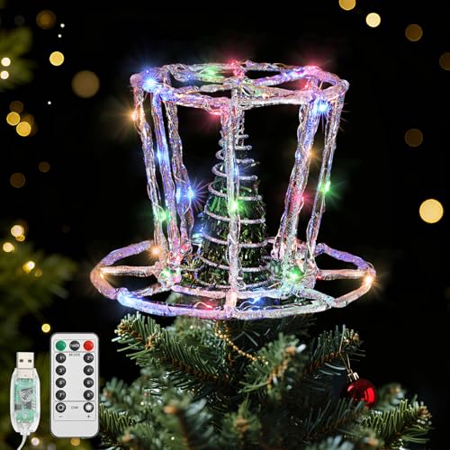 Sombrero decorativo para árbol de Navidad con luces LED a $4.99