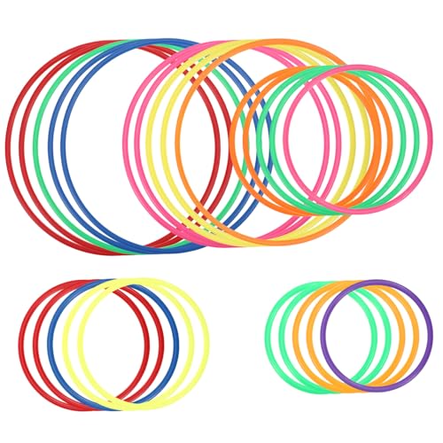 Totority Funny Toss Rings for Children Portable Ringtoss Outdoor Bean Bag Toss Games Random Color