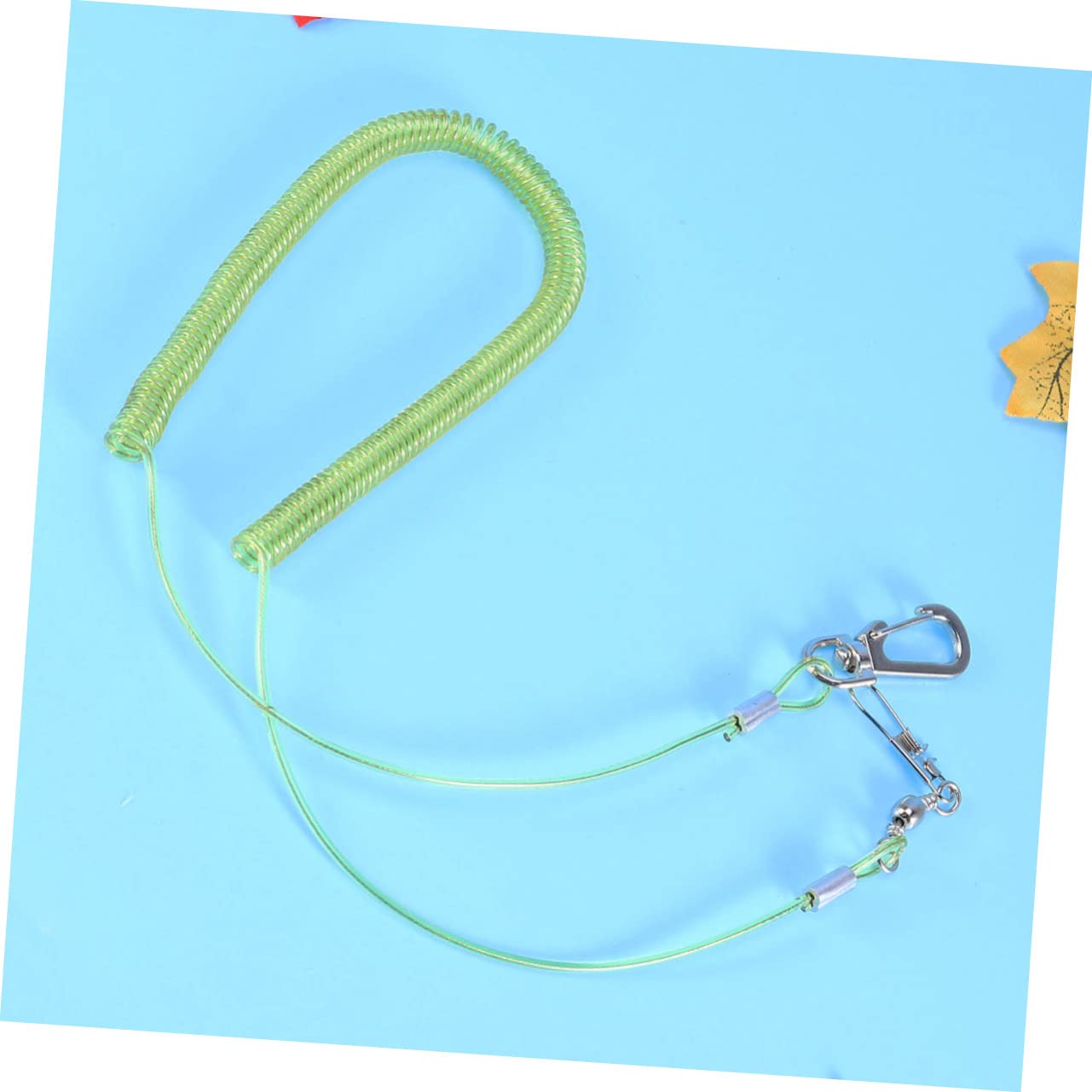 Angoily 2pcs 3 Parrot Harness and Leash 3m Elastic Bird Leash Training Rope for Parrot Bird Harness Random Color