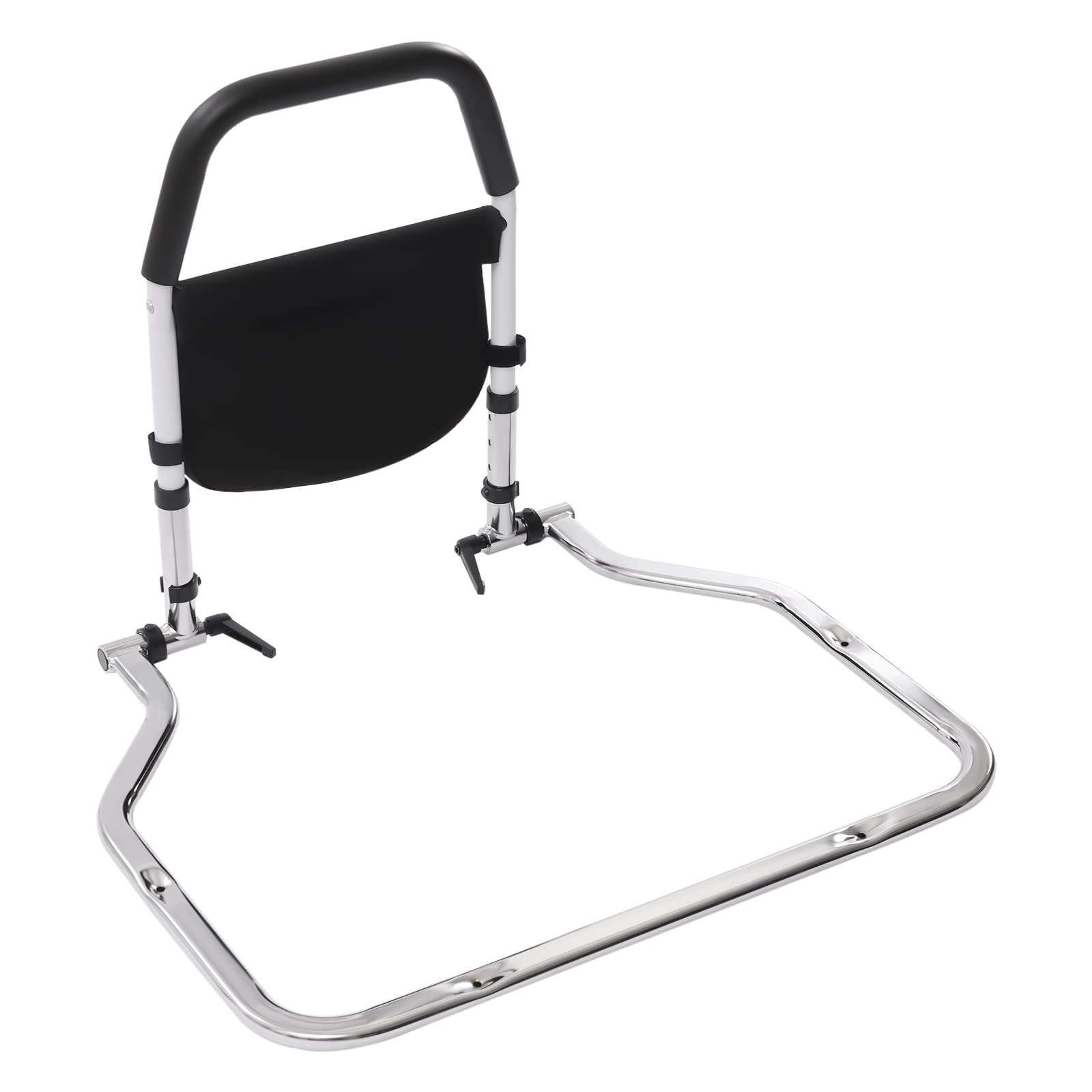 Cama ayuda para levantarse de la cama, barandilla de cama ajustable en altura para personas mayores, plegable, barandilla de cama, protección contra caídas, cama de acero al carbono