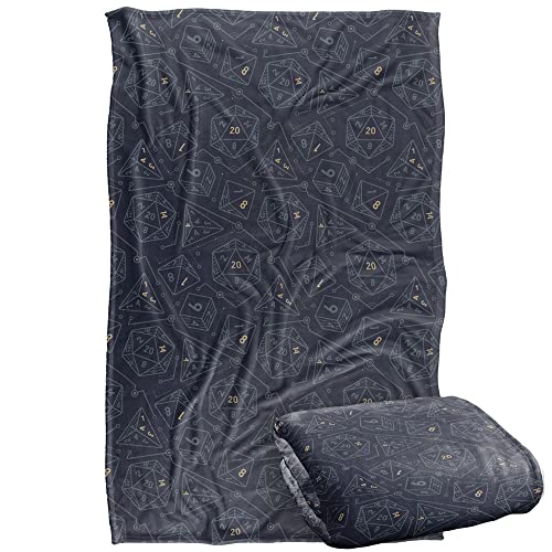 Dungeons and Dragons Dice Pattern Silky Touch Super Soft Throw Blanket 36 x 58