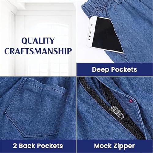 Cooliflex Jeans, Gentsflex - Flexible Waist Straight Fit Comfort Denim, Mens Elastic Waist Jeans Relaxed Fits4