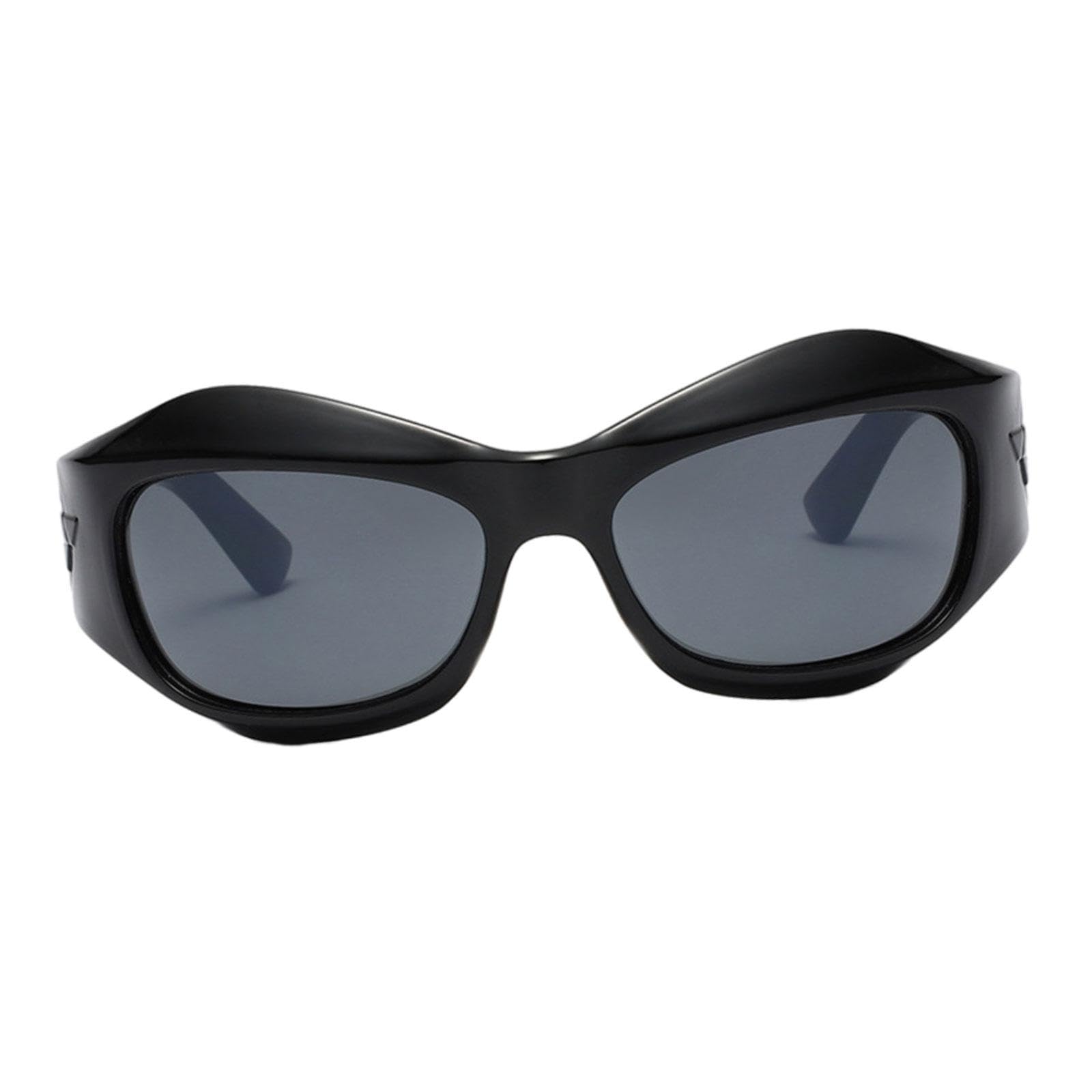 Women Sungles for Women Ladies Chunky Trendy Adults Sun Protection Shades Black-image-48