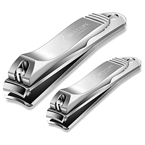 BESTOPE Nail Clipper Set Sharp Fingernail Clippers Toenail Clippers Nail Cutter Stainless Steel Sturdy Nail Trimmer for Men and Women Cover