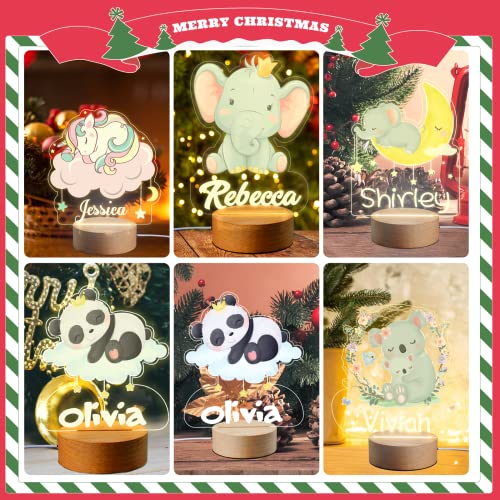 Lámpara de noche infantil VEELU con luz LED y nombre personalizable miniatura 4