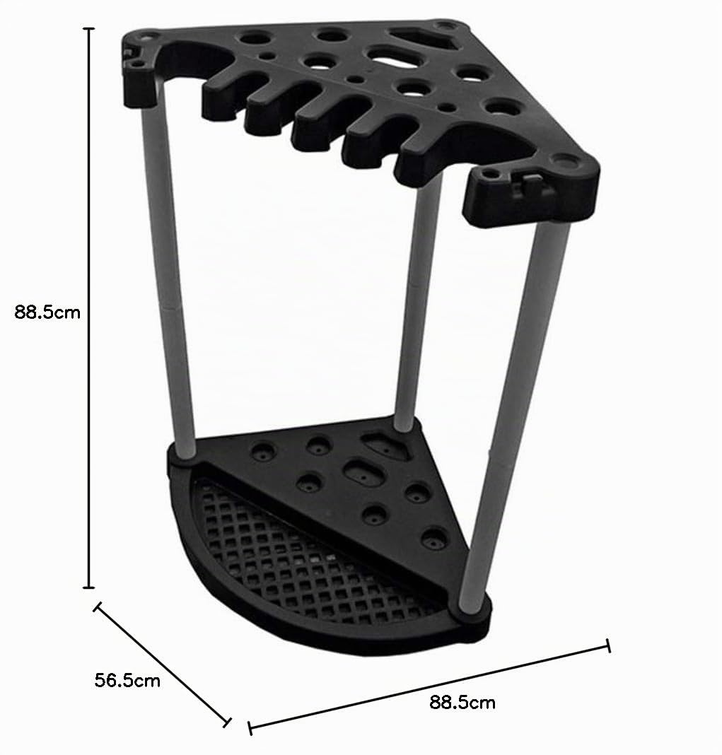 Keter 230826 Support d'angle pour outils de jardin Noir