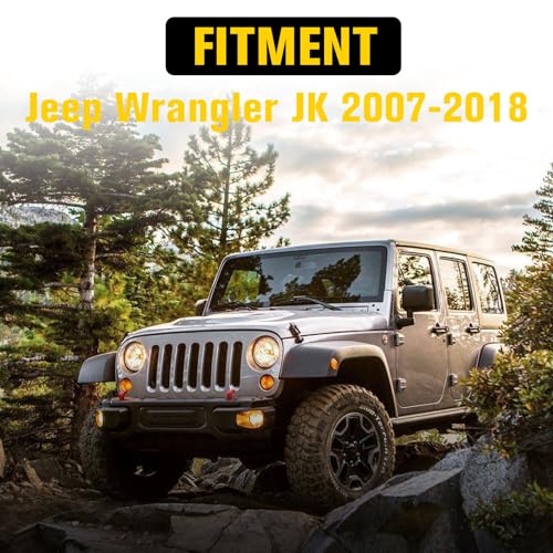 Image of Front Rear Mud Flaps Splash Guards for Jeep Wrangler JK JKU 2007-2018