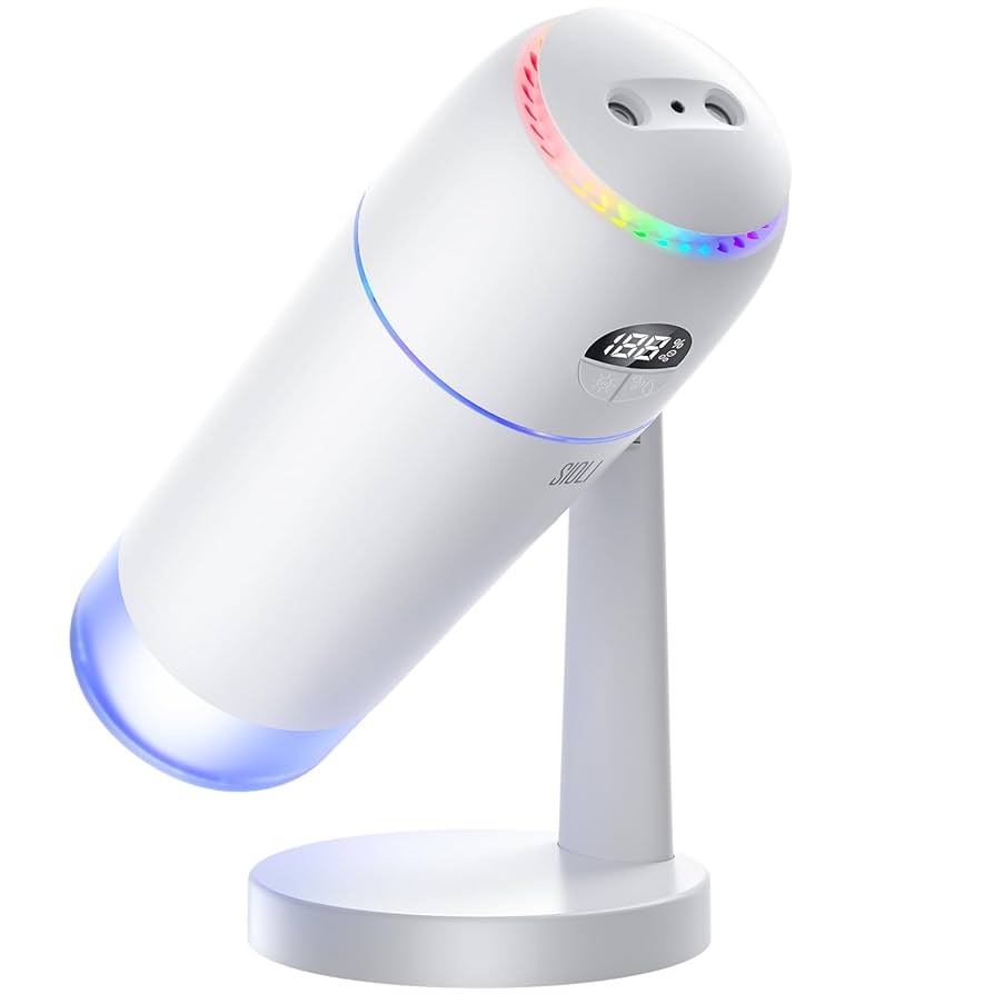 加湿器 超音波式 上下180角度調整 USB充電式 大容量 加湿器 小型 卓上