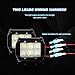 Nilight 2PCS LED Light Bar Wiring Harness Kit 16AWG 12V On Off Waterproof Switch Power Relay Blade Fuse-2 Lead