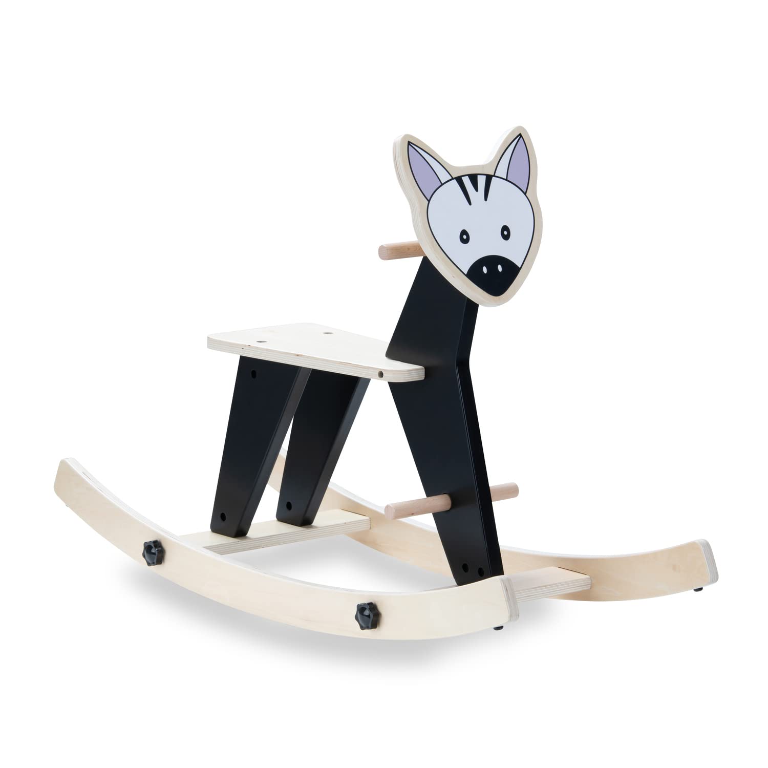 hauck Rock N Swing, Zebra - Wooden Rocking Animal for Toddlers 18+ Months with Easy Grip Handles, Baby Rocking Chair Made of FSC® Certified Wood, Max. 50 kg
