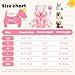 ABRRLO Cute Dog Dress Small Dog Clothes For Girls Female Puppy Outfits Pink Floral Pet Summer Clothes Bowknot Doggy Cat Princess Dress Harness Set for Holiday Birthday Party Costume Clothing (Pink,XS)