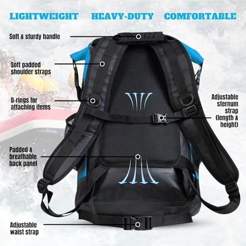 Tactiko Survival 35L Mochila Resistente 100% Impermeable, Bolsa Seca Roll Top miniatura 6