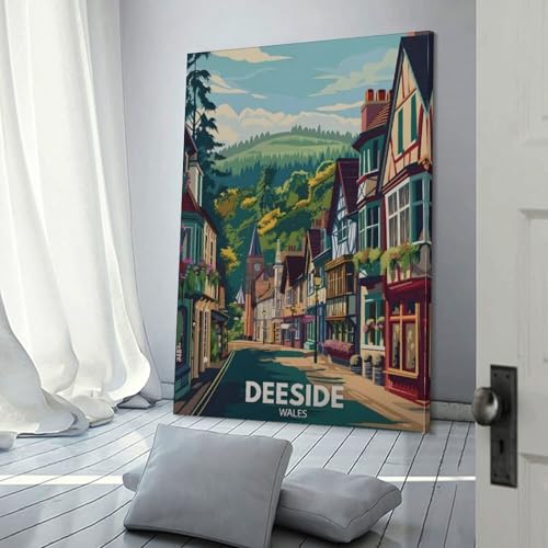 Poster Deeside impression sur toile premium de 40 x 60 cm - 3