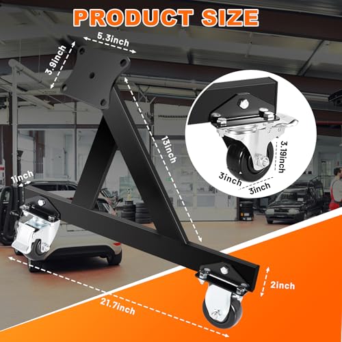 Colinktool LS Engine Stand Compatible with GM Chevy V8 LSx,Heavy-Duty Steel with Compact Design for Easy Storage and Move, Support for Complete Engines and Transmissions, Black-2Pack by Colinktool - Image 2