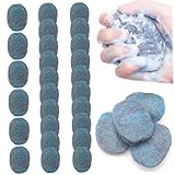Lejelyma Stahlwolle Seifenkissen 30pcs 2.8x2, 6in Einweg -Schaumstahl -Wollpolster für Küche, Badezimmer, Haushaltsreinigungsseife -Seifenkissen