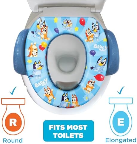 Bluey Soft Potty Seat - Potty Training Toilet Seat, Soft Cushion, Baby Potty Training, Safe, Easy to Clean - 4