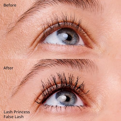 Image of Essence Lash PRINCESS false lash effect mascara, mascara, black, curl, length, volume, fibre brush, 12 ml (Pack of 2)