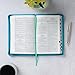 KJV Holy Bible, Standard Size Faux Leather Thumb Index & Ribbon Marker, King James Version, Turquoise, Zipper Closure (KJV Deluxe Gift Editions)