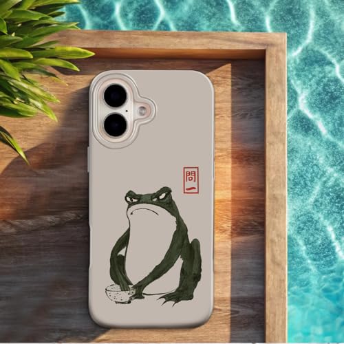 GEQCDBN Compatible with iPhone 17 Case, Trendy Cute Grumpy Frog Anime Girly Soft Slim TPU Shockproof Aesthetic Protective Phone Case Cover for Women Girls 6.1" by GEQCDBN - Used condition - Image 5