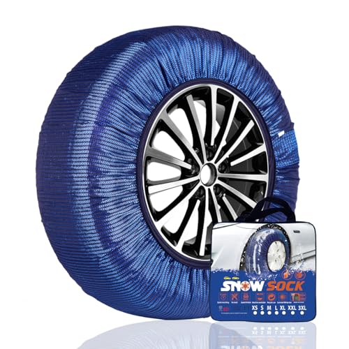 SAITUMA Chaussettes à Neige pour pneus EN 16662-1 Homologué Pneus Chaîne à neige Washable...