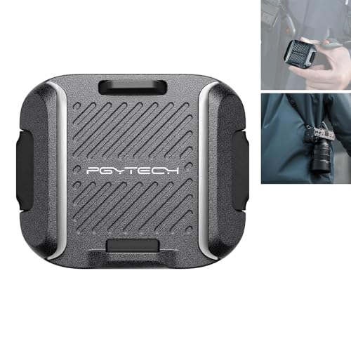 PGYTECH Kamera Schultergurt Halterung Schnellspannklemme, Aluminiumlegierung QR Kameraadapter-Basis für Schultergurte, Stative, Stabilisatoren (Nur Basis)