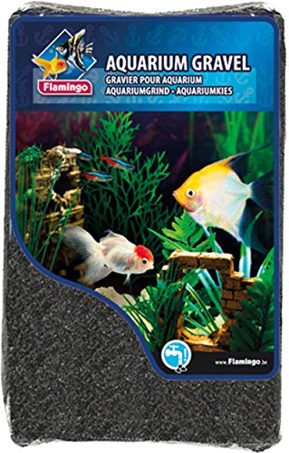 Flamingo 403802 AquariumKies schwarz, 2500 g
