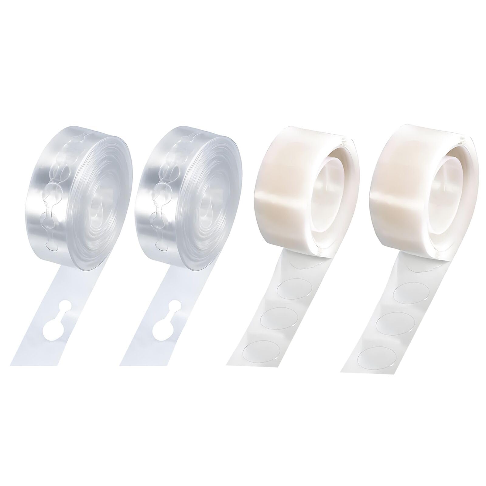 Balloon Arch Kit, Balloon Arch Tape Strip, Balloon Glue Dots Double Sided Adhesive, Balloon Garland Decorating Strip for Party Wedding/Birthday/Baby Shower Decorations (Double Hole*2+Glue Dot*2)