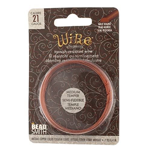 Alambre de cobre antiguo calibre 21 para diseñar joyería artesanal vintage
