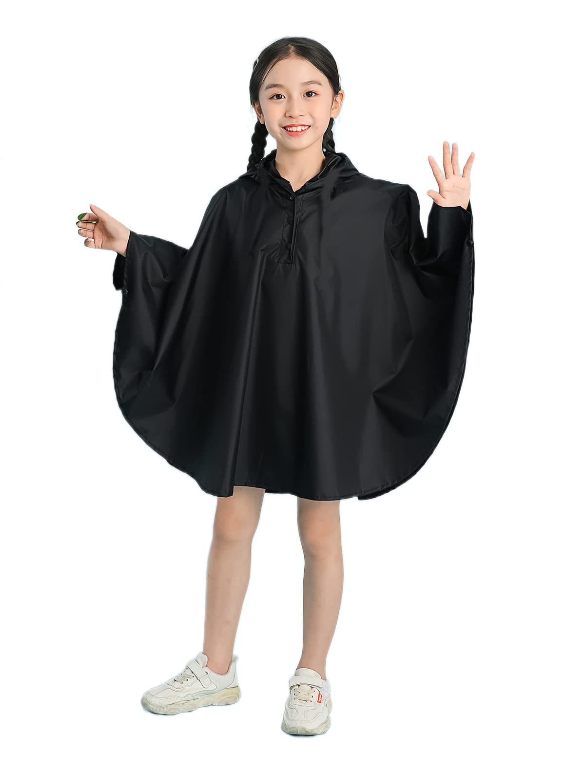 Freesmily Kids Cute Raincoat Waterproof Rain Poncho Jacket Coat for Girls Boys