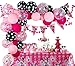 Balloon Garland Arch Kit Light Pink Rose Red Black Bot Latex Balloons Confetti Balloon Set for Baby Shower Decorations Birthday Party Supplies (Mouse Color)