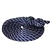 Produktbild Hamburger Tauwerk Fabrik Tauwerk 10mm - Farbe: Marine 3-litzig Gedreht Leine Schnur Festmacher Rope Tau Seil Allzweckseil Reepschnur Lirolen-Tauwerk PP-Multifil, 3-schäftig Gedreht (Länge 10mtr.)