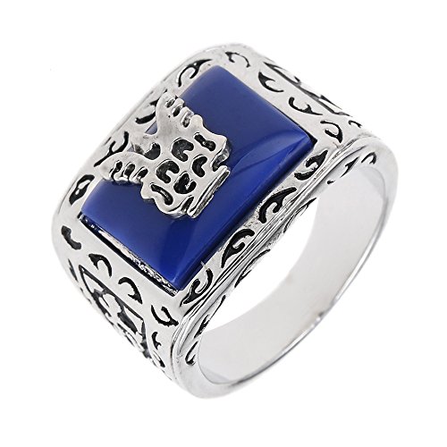 lureme Vampire Diaries Alaric Anillo de Matrimonio de Jeremy's Daylight Walking Signet for Fans (rg001813-2)