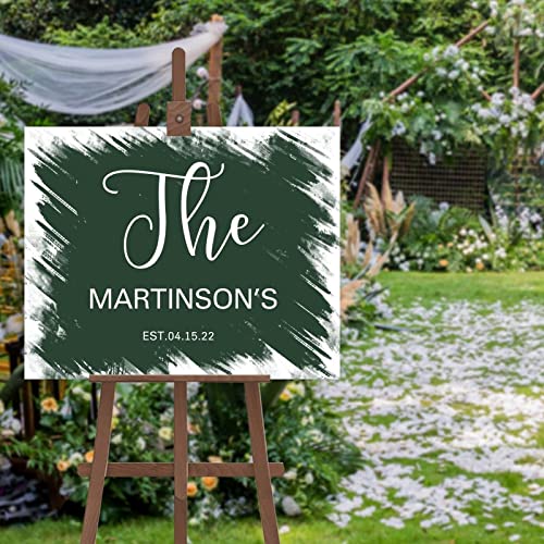 Panneau de calligraphie moderne personnalisé 30x45cm pour mariage et fiançailles
