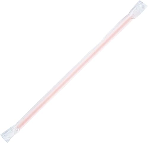 Karat C9075 - Pajitas gigantes (0.315in de diámetro), color naranja sólido (caja de 2500)