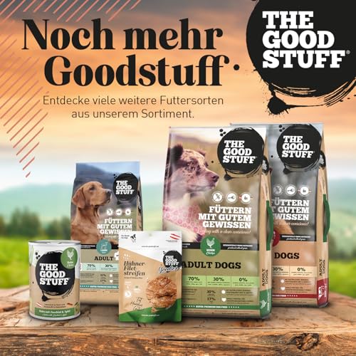The GOODSTUFF Lachs (Adult) 12,5 kg | Hochwertiges Hundetrockenfutter getreidefrei | Mit frischem Lachs | Hundefutter trocken für ausgewachsene Hunde | Super-Premium Trockenfutter für Hunde