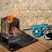 Handkurbel BBQ Ventilator, Tragbarer Metall-Feuerbalg für Kochen im Freien, hitzebeständiges manuelles Luftgebläse für Camping, Picknick, Holzkohlegrill-Starterwerkzeug