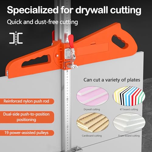 Outil de coupe de plaques de plâtre pliable et portable avec mesure - 4