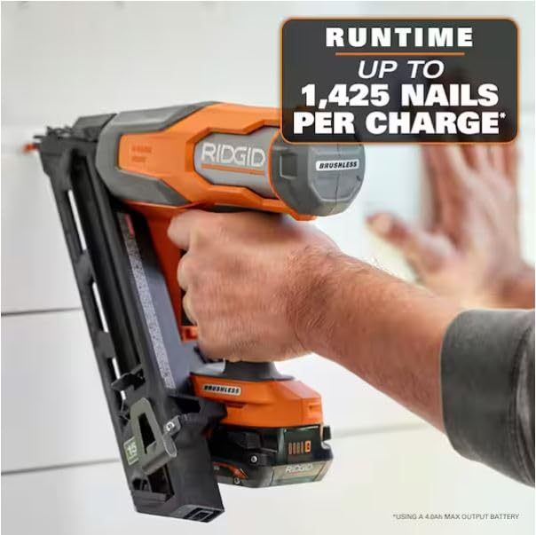 RIDGID 18V 21° Cordless Framing Nailer